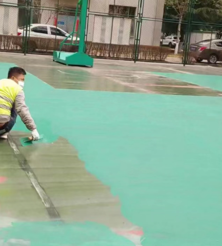 黄浦球场地面翻新